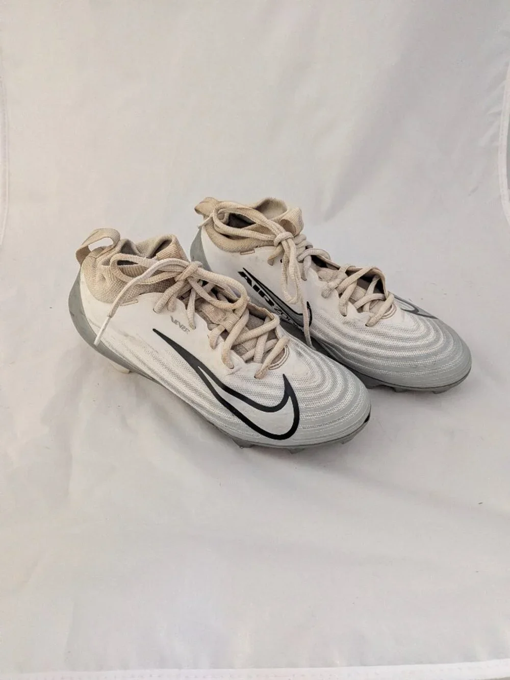 Nike Zoom Air Vapor Men's Football Cleats White Gray Size 6.5